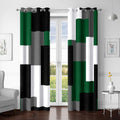Green 100% Blackout Curtains 52x72 2 Panels - Full Light Block