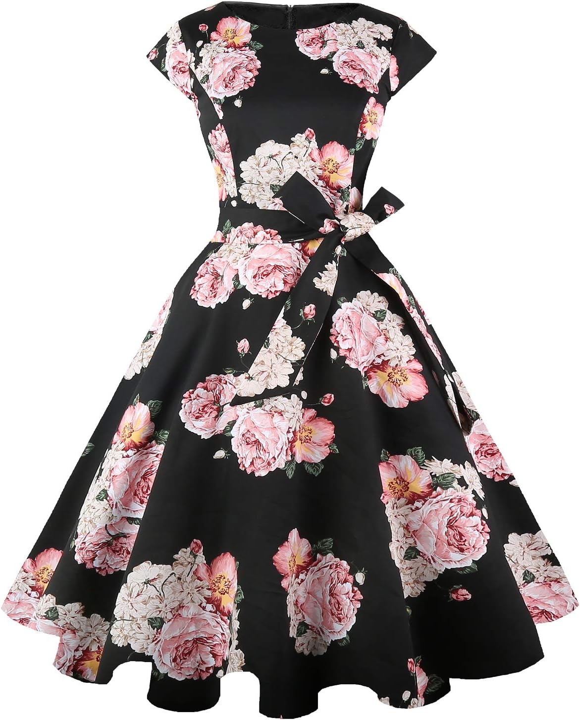 Vintage Swing Cocktail Party Dress with Pockets for Women