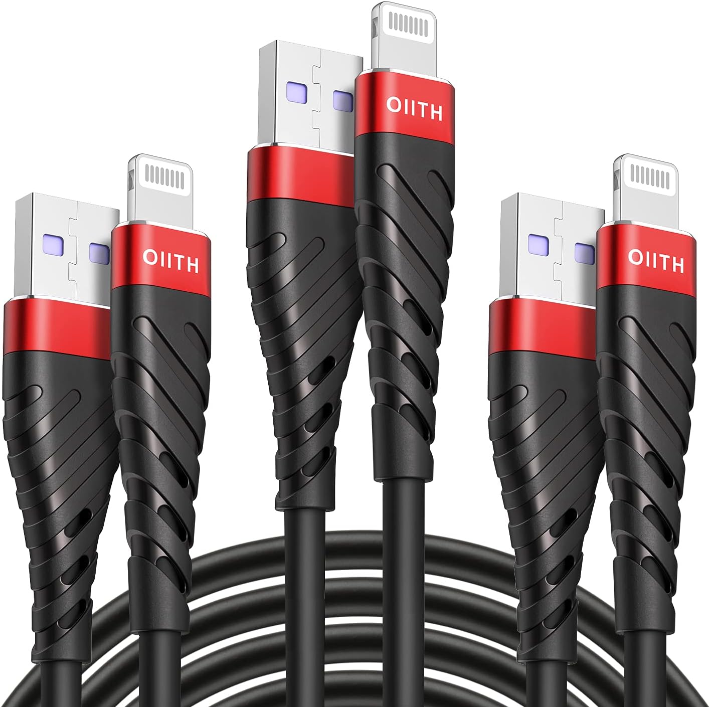 Fast Charge with OIITH 10 Ft iPhone Cable Pack