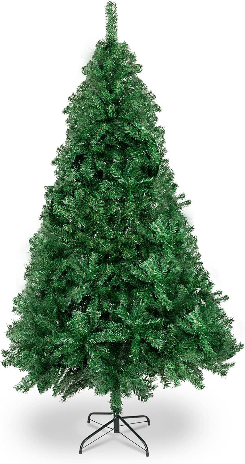 Bonnlo Upgraded 7 Feet Unlit Artificial Christmas Pine Tree