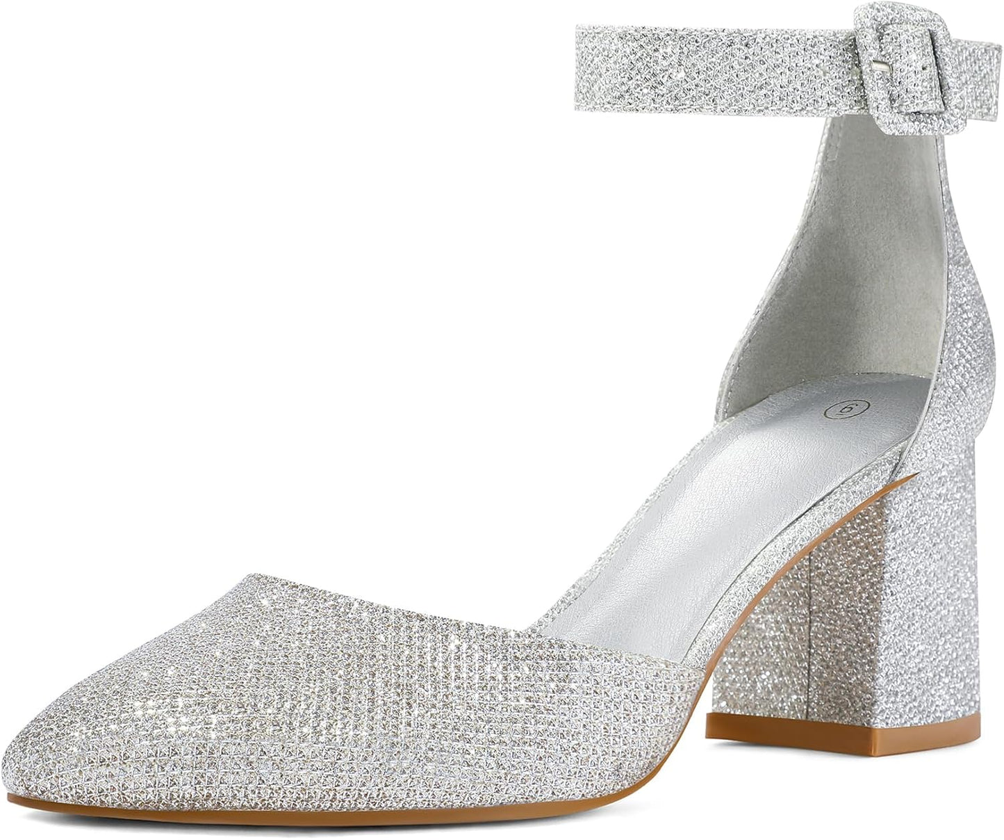 mysoft Women's Pointed Toe Low Chunky Heels for Any Occasion