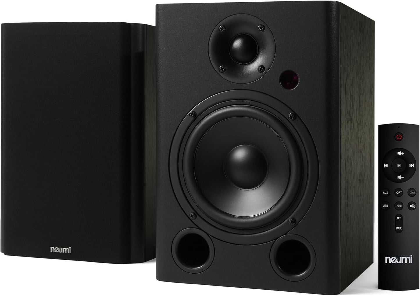 NEUMI BS5P-ARC Powered Bookshelf Speakers with Bluetooth and HDMI