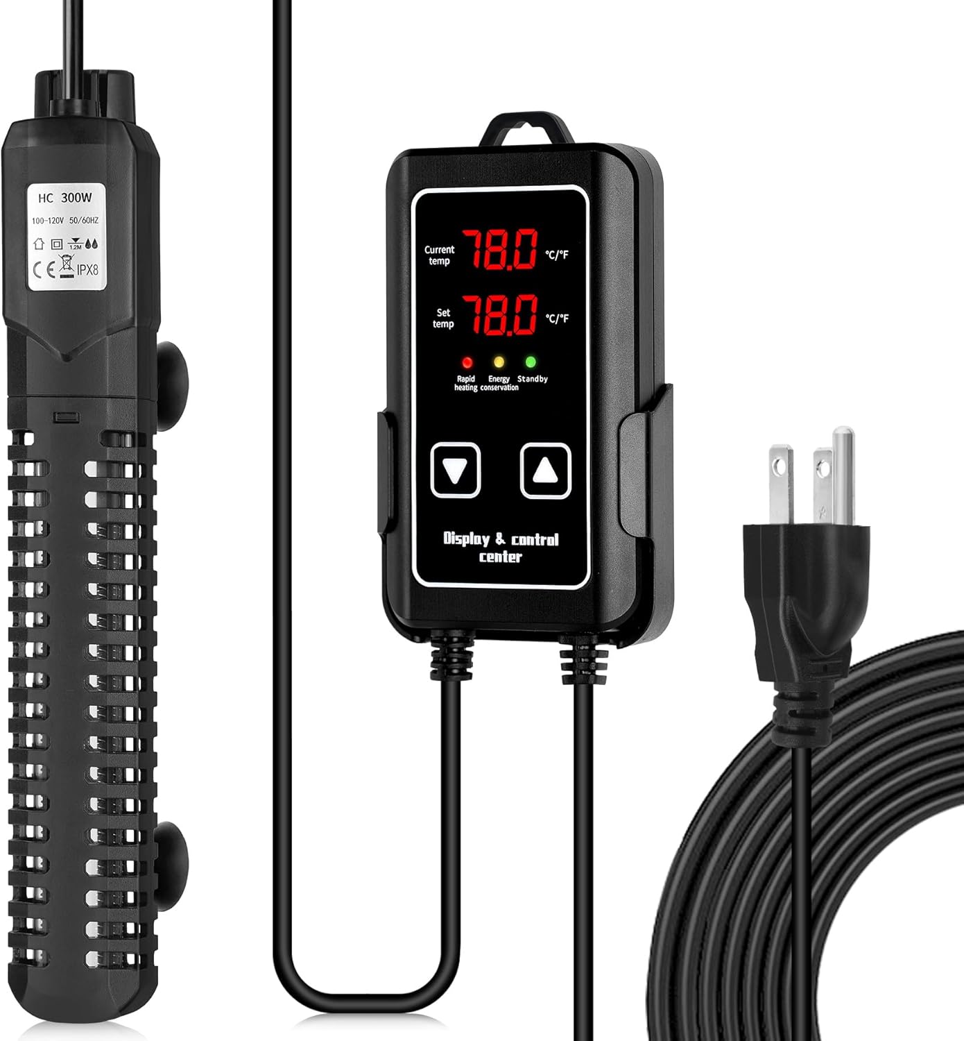 SaySummer 300W Fish Tank Heater - Precise Temperature Control