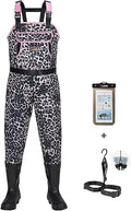 HISEA Women's Chest Waders Leopard Duck Hunting Waders - Waterproof