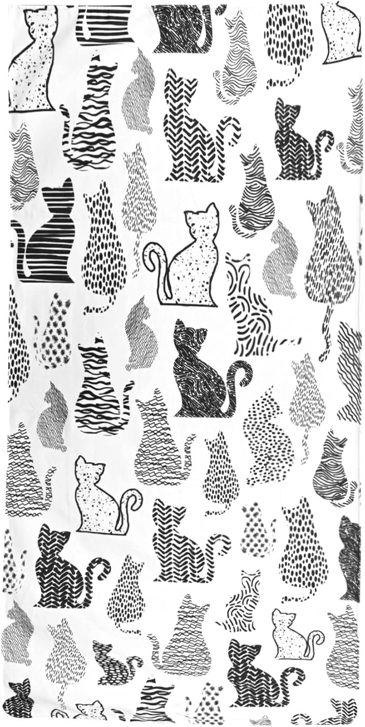Soft Cat Beach Towel - Quick Dry, Sand Proof Microfiber - Cute Hello Kitty Design