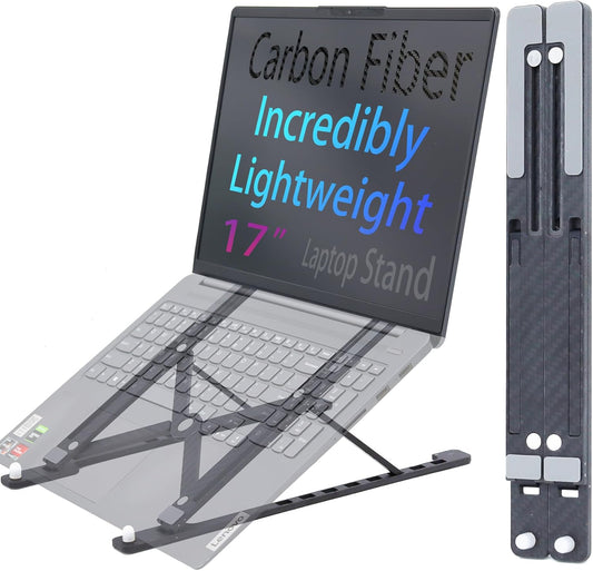 Portable 8-in-1 Carbon Fiber Laptop Stand for 17.3 Devices - YOOOYOOO