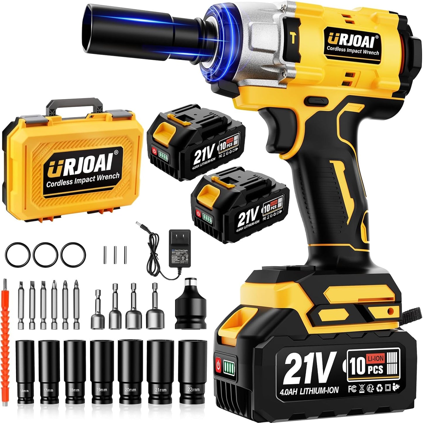 Cordless Impact Wrench with 800N.m Torque for Home and Auto