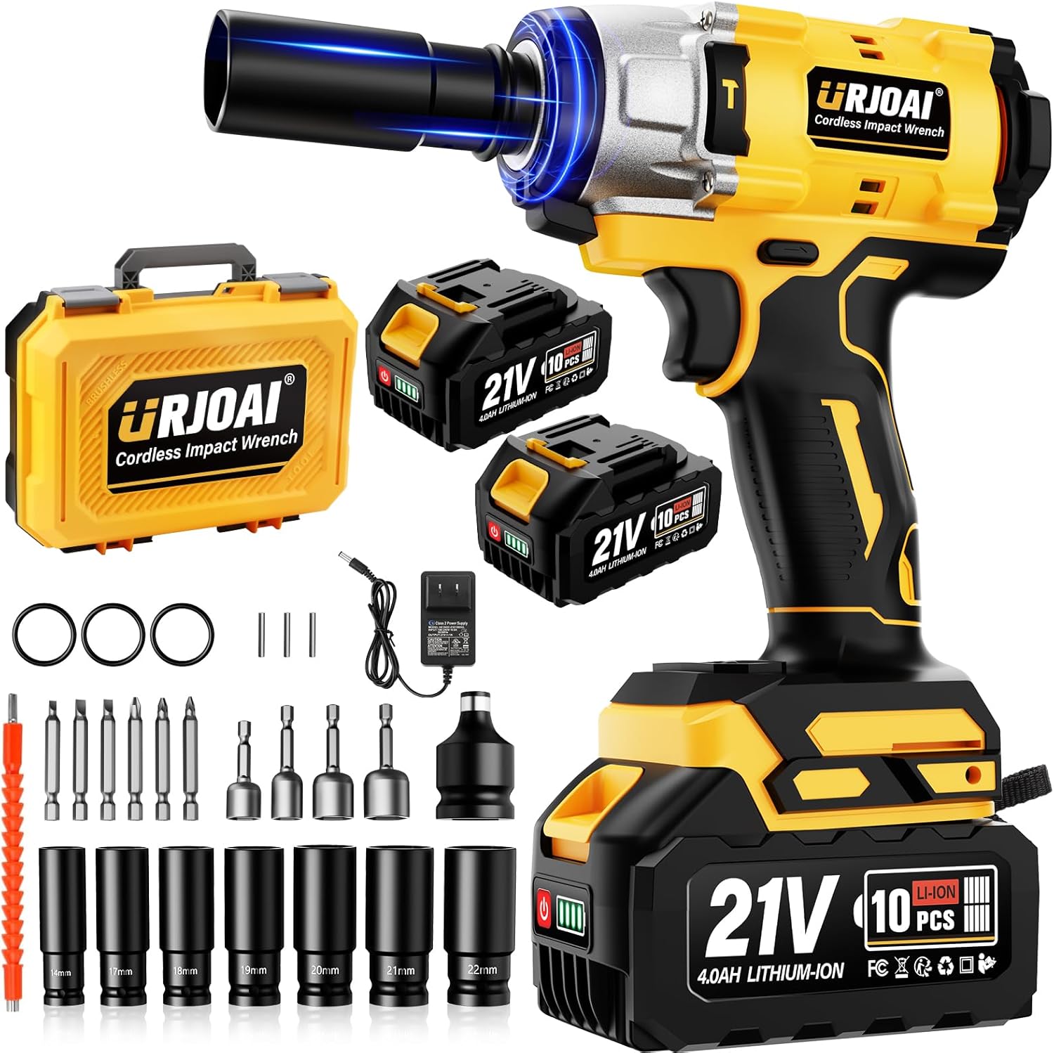 Cordless Impact Wrench with 800N.m Torque for Home and Auto
