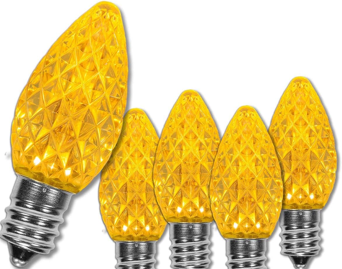 Wintergreen Lighting OptiCore C7 LED Christmas Light Bulbs 25 Pack