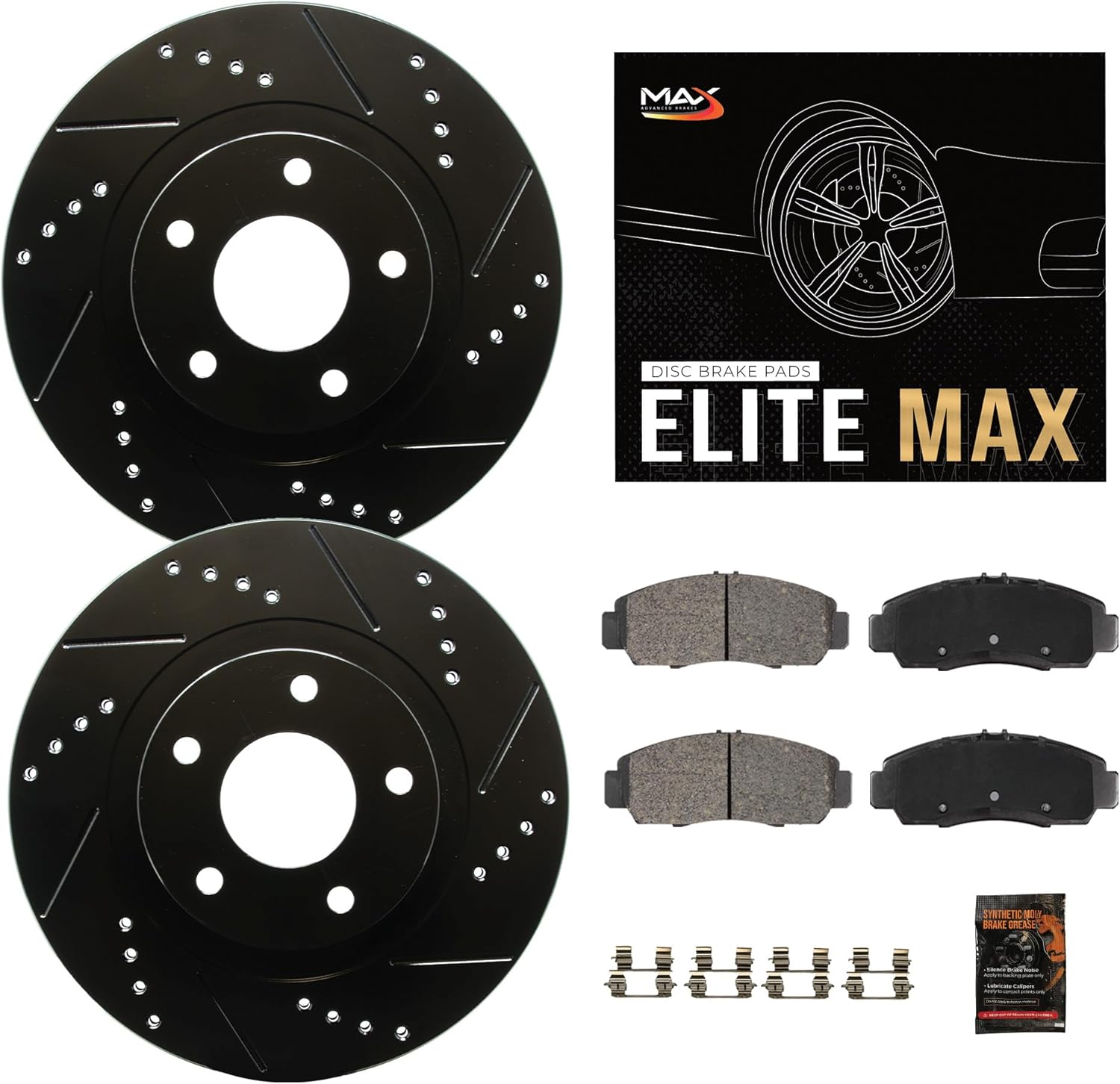 Max Advanced Brakes Rear Brake Kit for 2004-2011 Ford F150