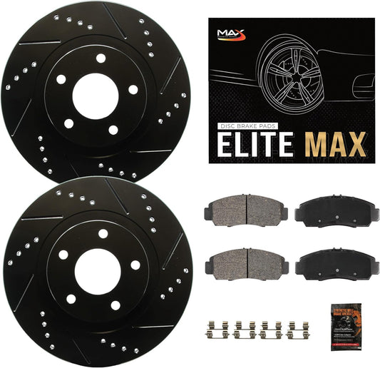 Max Advanced Brakes Front Brake Kit for 2005-2010 Honda Odyssey