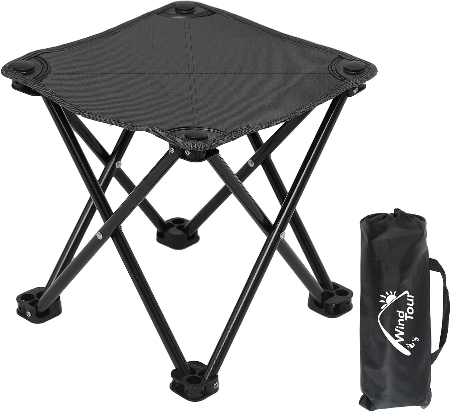 Wind Tour Portable Camping Stool - Lightweight & Foldable