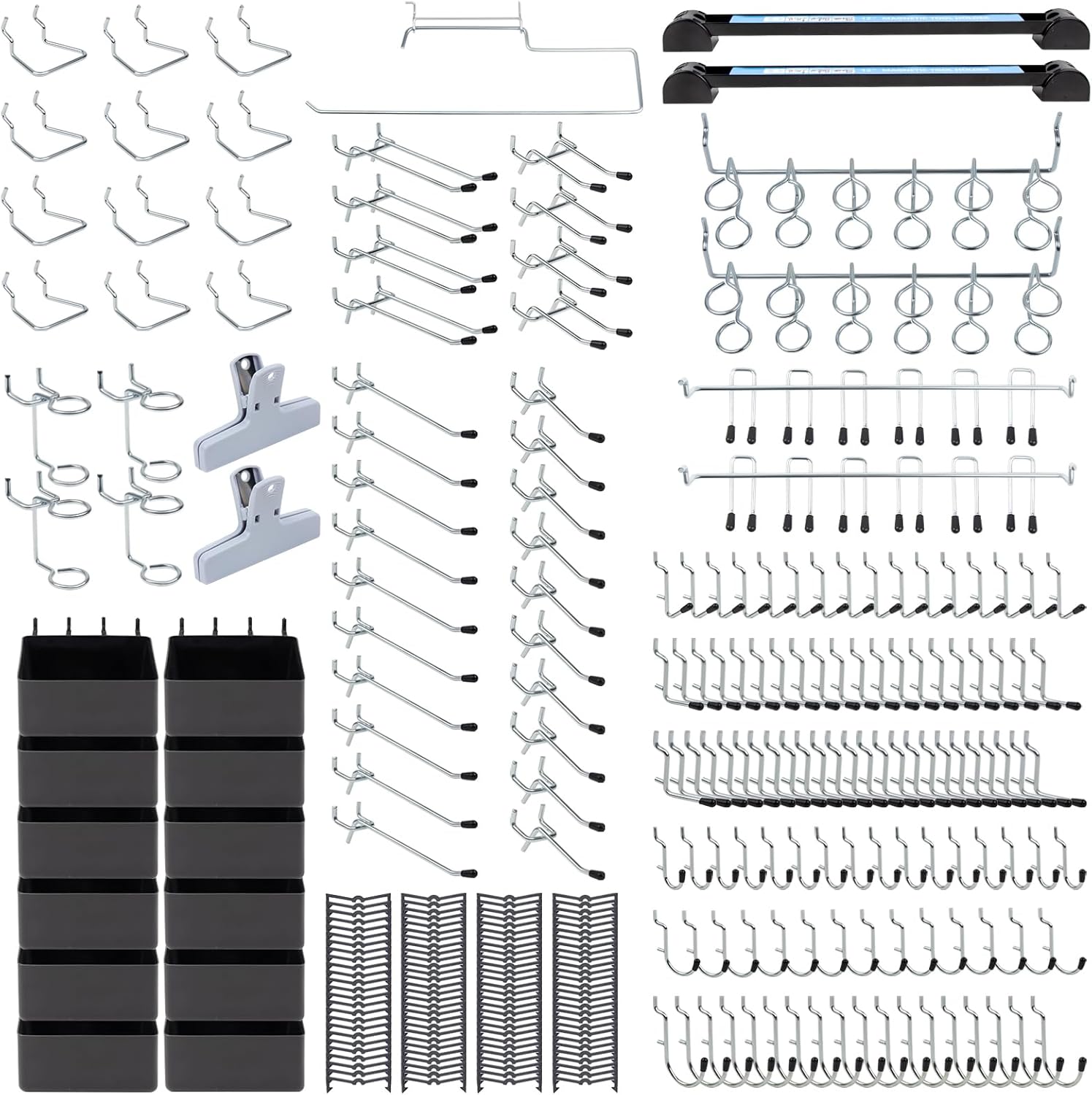 283PCS Metal Pegboard Hooks Organizer Kit for Efficient Storage