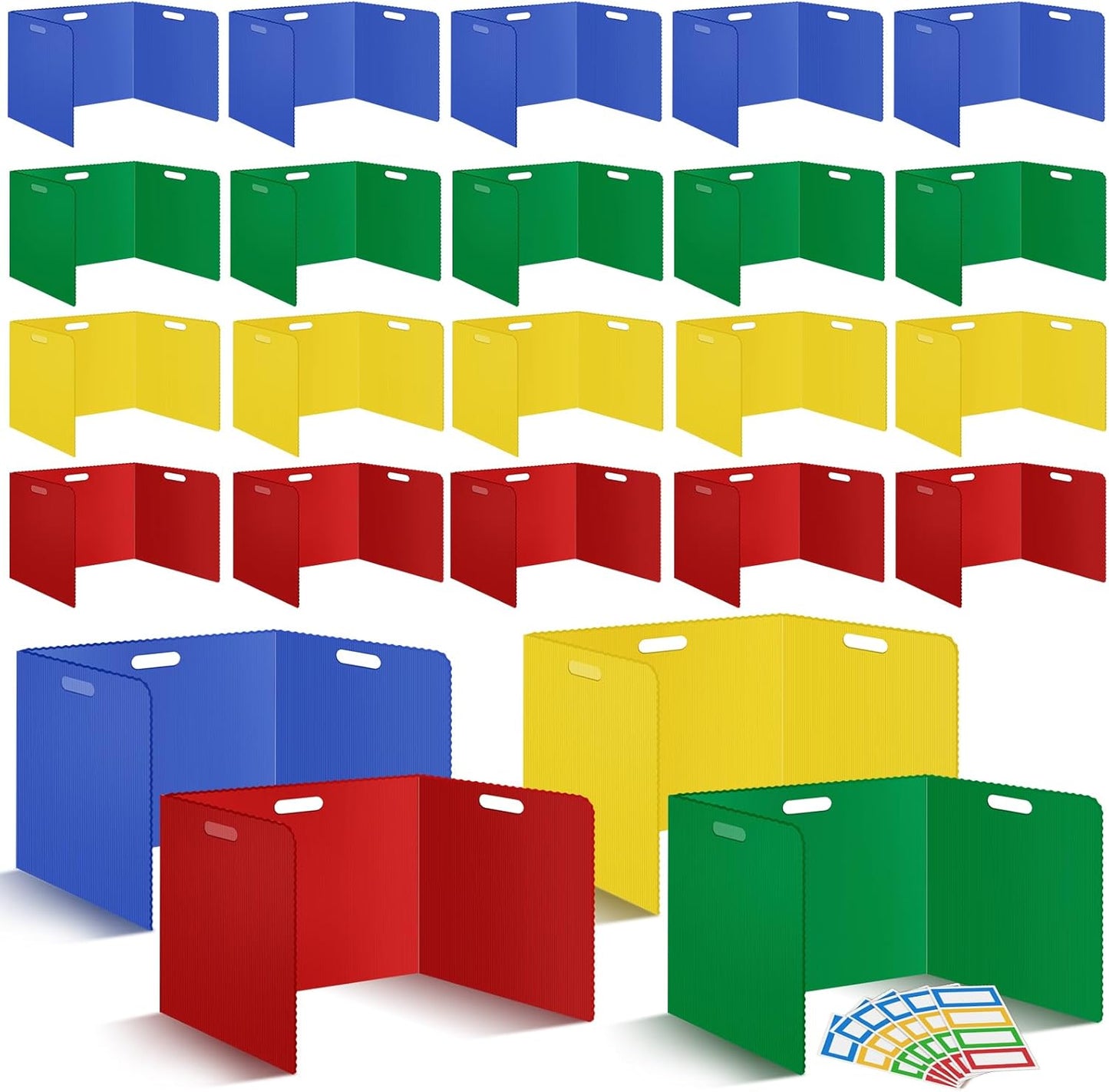 24Pack Desk Dividers for Students - Durable Privacy Shields