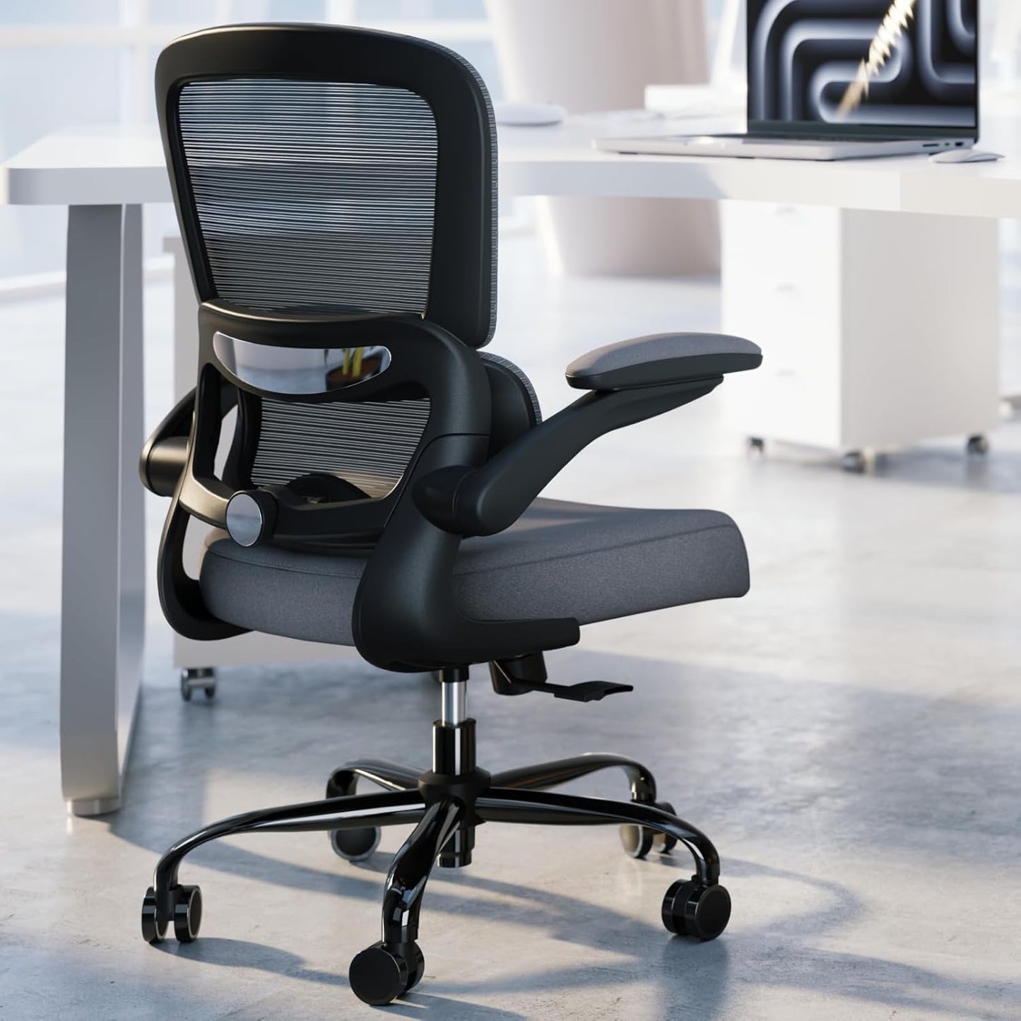 Ergonomic Office Chair with Adjustable Lumbar Support for Comfort