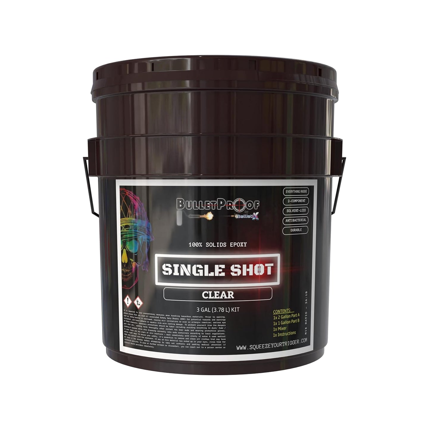 Bulletproof Resins 100% Solids Epoxy Resin Kit for Floors