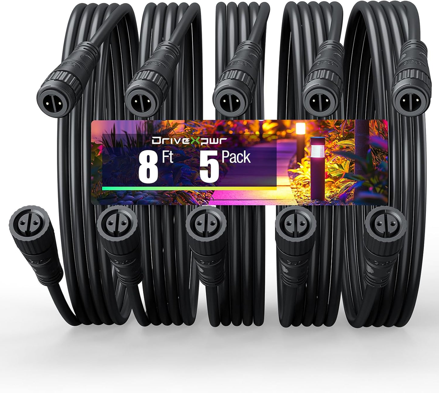 8FT Waterproof Extension Cable for Philips Hue Outdoor Lights