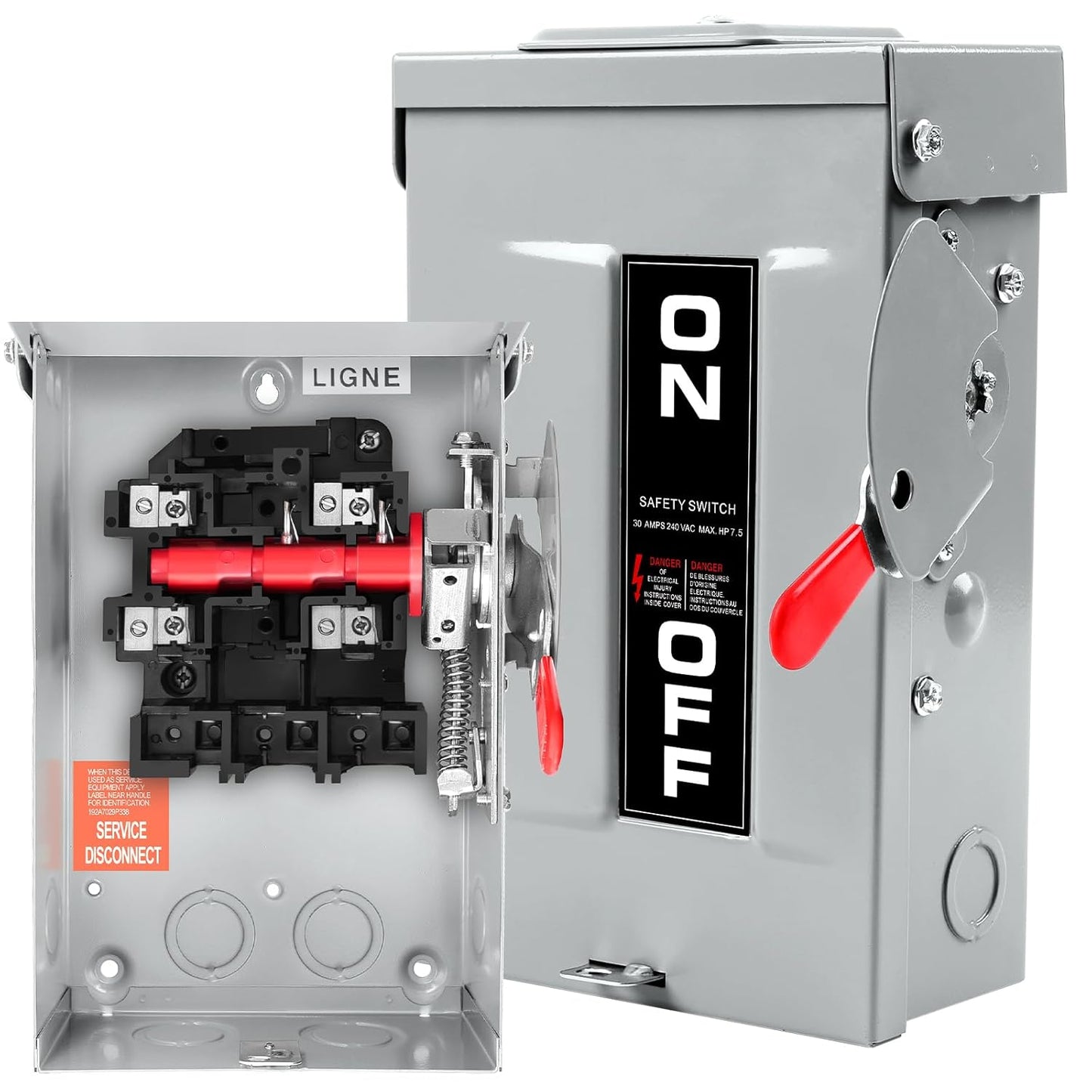 Upgrade 2p 30 Amp Disconnect Switch for Heavy Duty Use