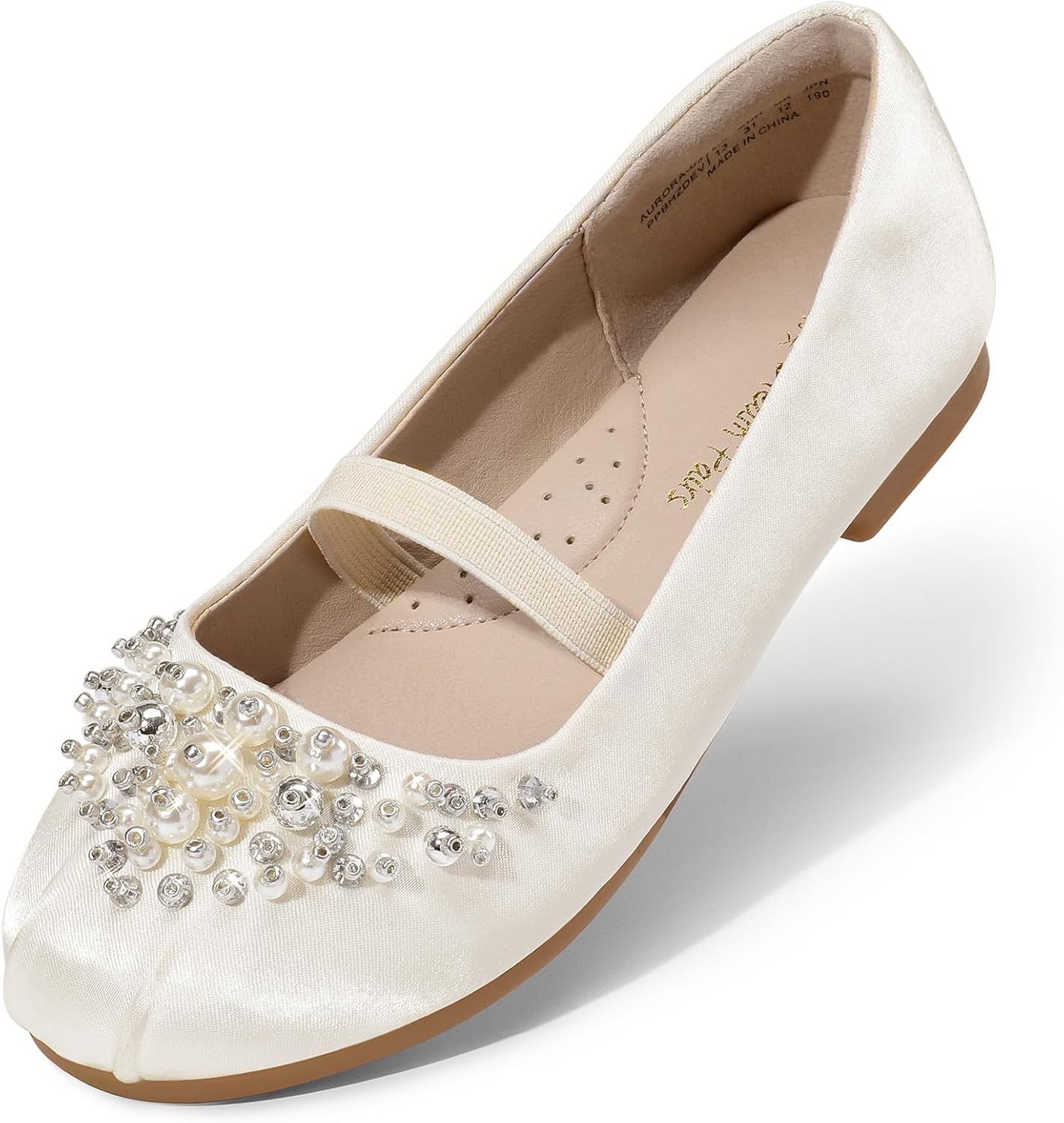 DREAM PAIRS Girls Ballet Flats Flower Shoes for Special Events