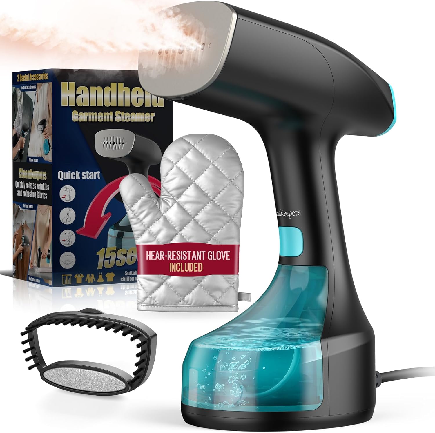 Powerful Handheld Garment Steamer for Effortless Wrinkle Removal