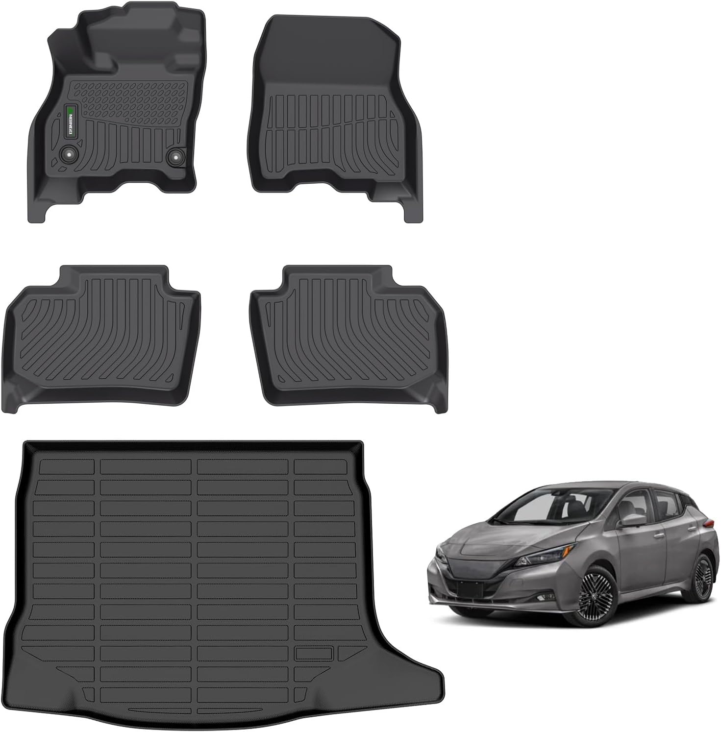 Custom Fit Floor Mats for Nissan Leaf 2018-2025 - All Weather
