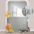 No-Drill Retractable Baby Gates for Stairs - Auto-Lock Safety