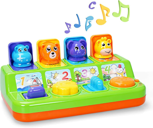 FIVE STAR Toddler Pop-Up Toy - Music & Light for Early Learning