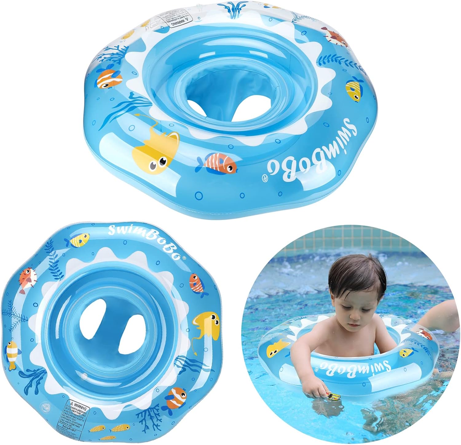 Inflatable Baby Swim Ring with Seat - Safe & Fun!