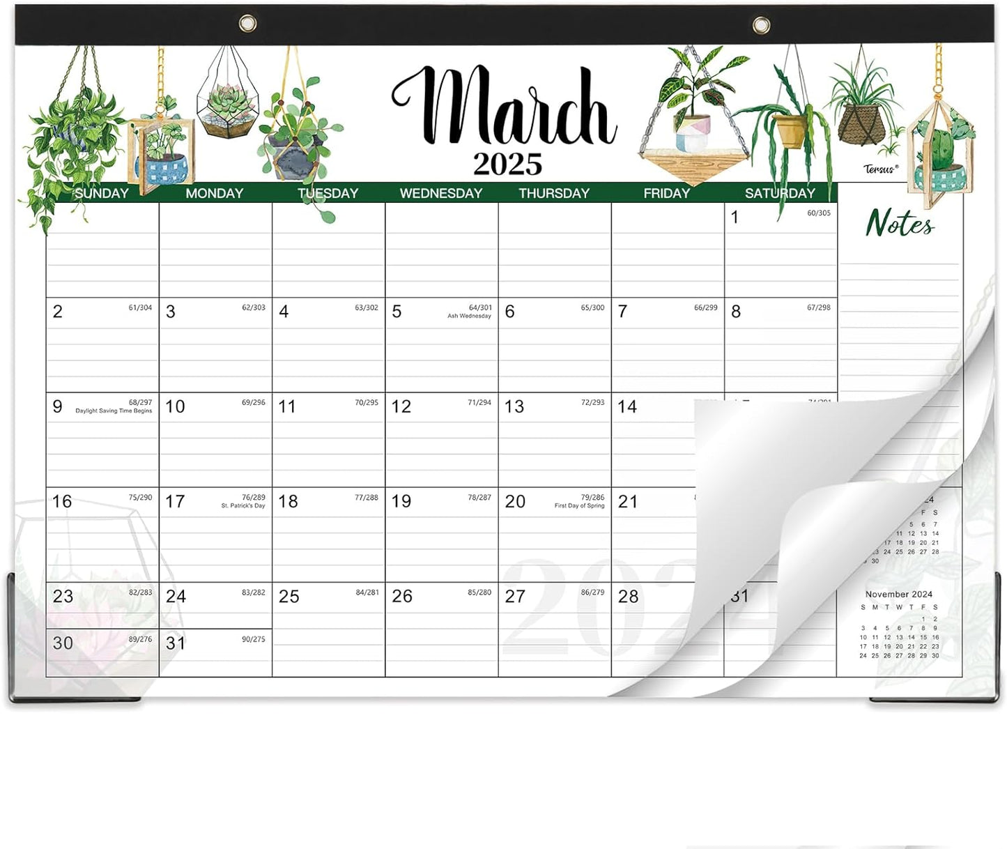 2025-2026 Desk Calendar with Cutting Lines - Stay Organized in Style!