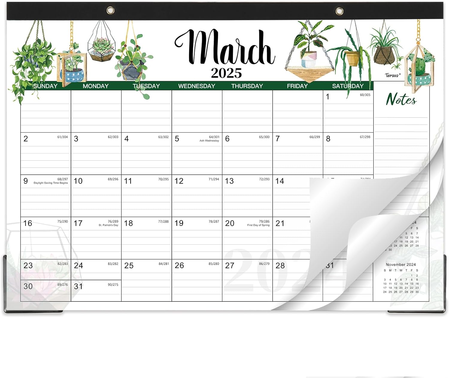 2025-2026 Desk Calendar with Cutting Lines - Stay Organized in Style!