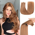Tape in Extensions Skin Weft Tape Extensions Human Hair 22in Light