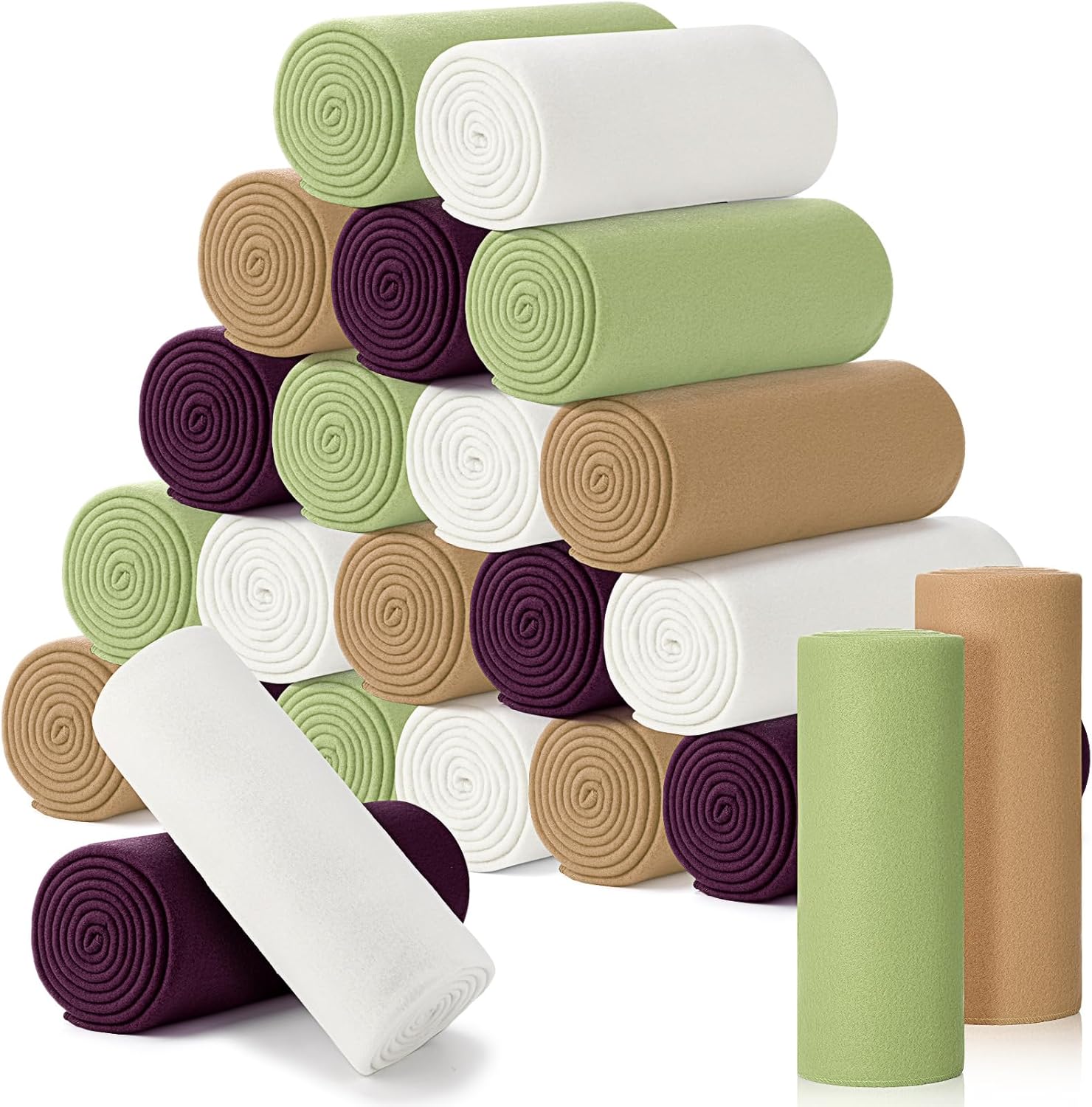 Cozy Fleece Throw Blanket Set of 24 for Home and Office Use