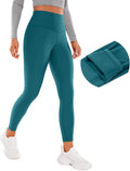 CRZ YOGA Fleece Lined Soft Leggings 26.5in - Warm, Water-Resistant