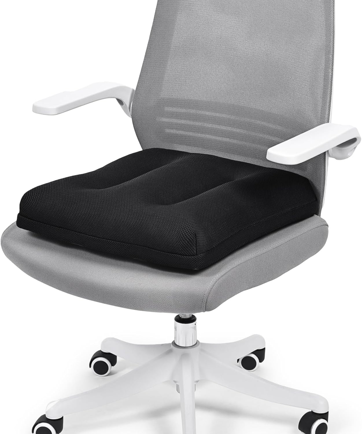baibu Dual-Layer Office Chair Cushion | Breathable & Non-Slip Seat Pad