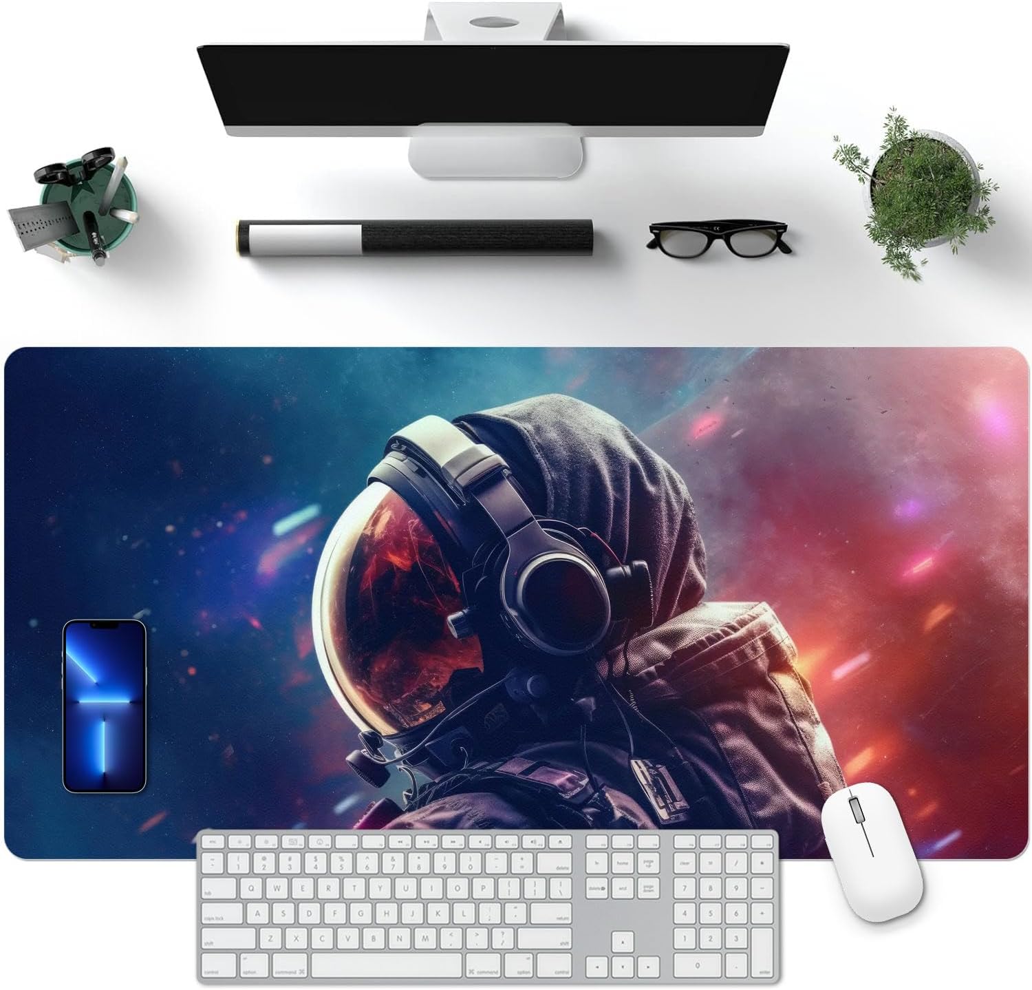 Astronaut Desk Pad - Waterproof & Anti-Slip (23.6x11.8in)