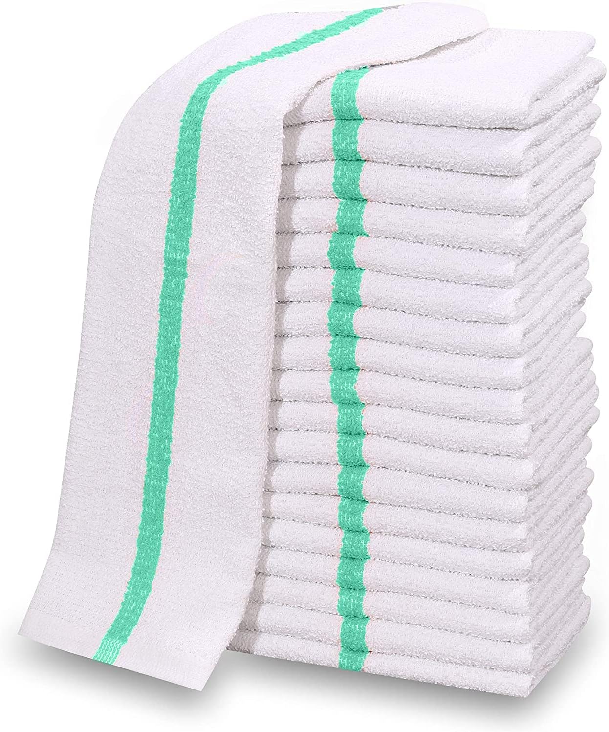 GOLD TEXTILES Cotton Blend White Restaurant Bar Mops Towels