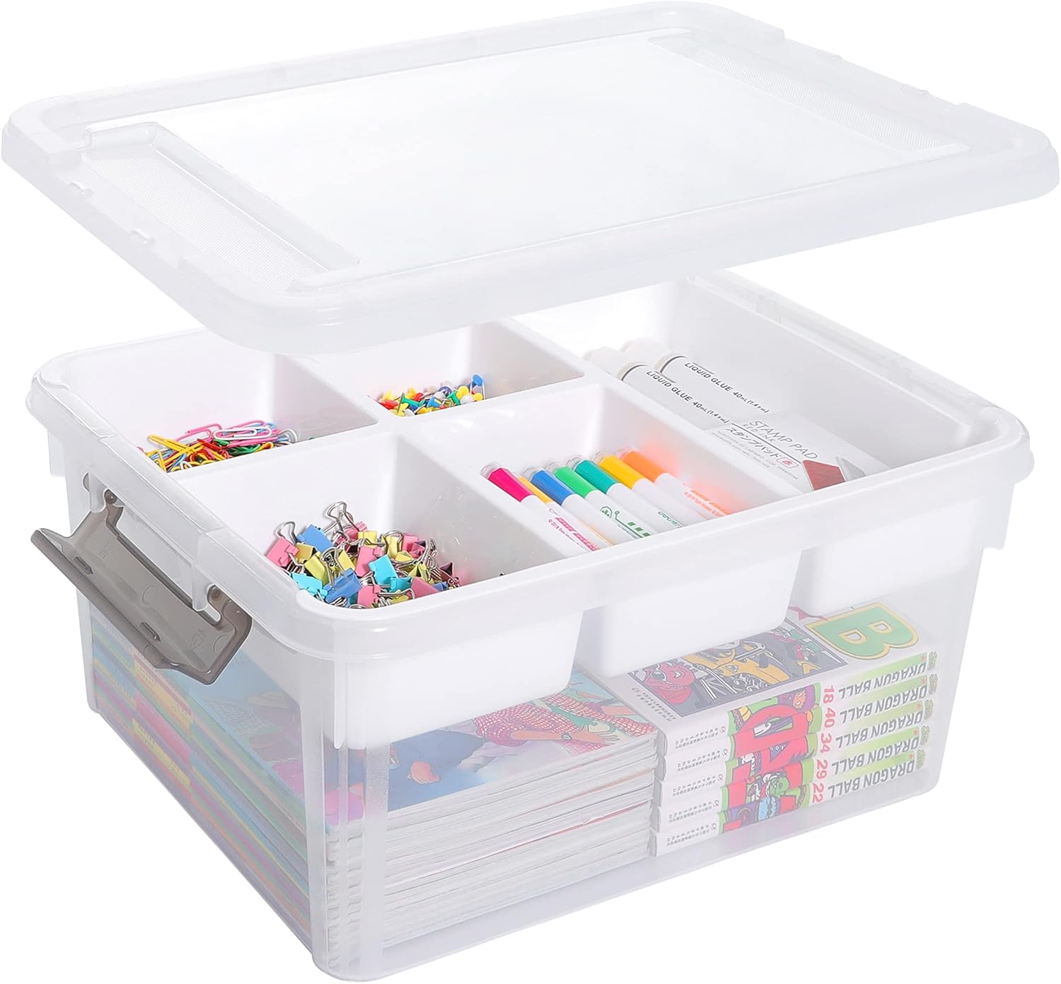 Citylife 17 QT Plastic Storage Box for Craft Organizing Needs