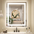 30 x 36 LED Bathroom Mirror with Lights - Dimmable & Anti-Fog
