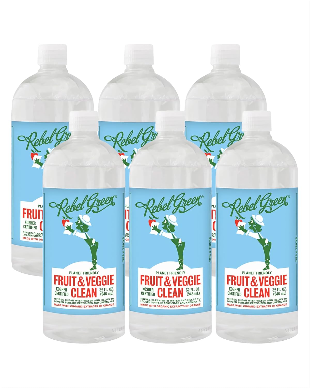 Rebel Green Fruit & Veggie Wash - Natural Produce Cleaner Spray