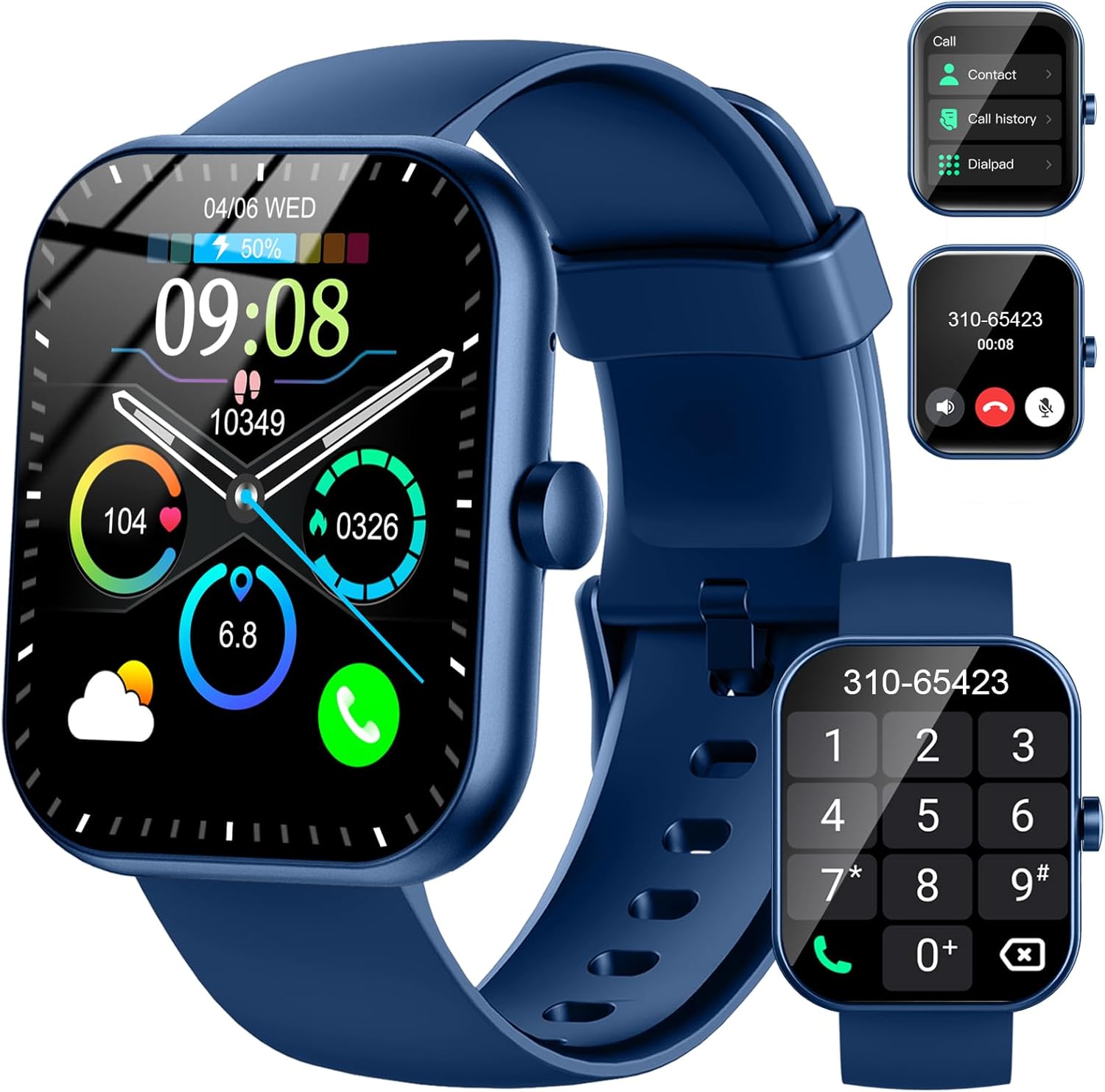 Smart Watch with Bluetooth Call and 112+ Sport Modes for Women