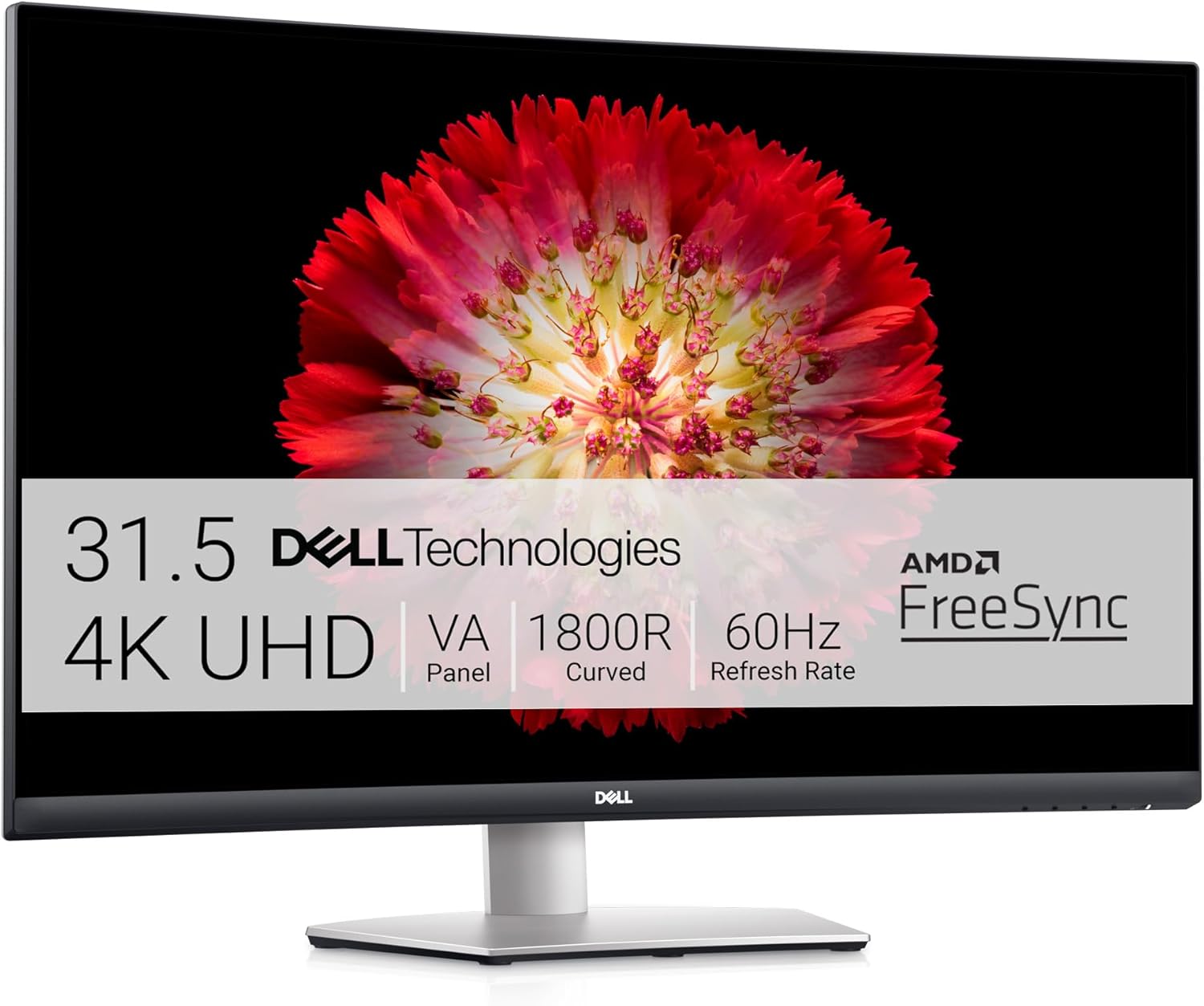 Dell 32 Curved 4K UHD Monitor - Ultra-Thin Bezel, AMD FreeSync