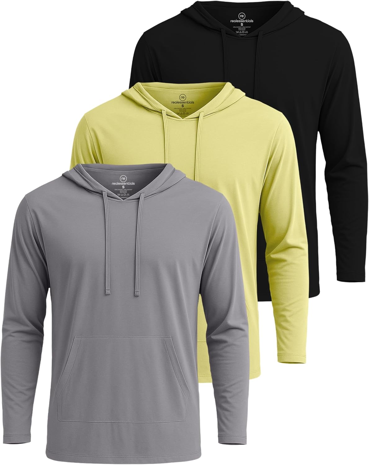 Men's Cotton Lightweight Casual Pullover Hoodie with Pocket