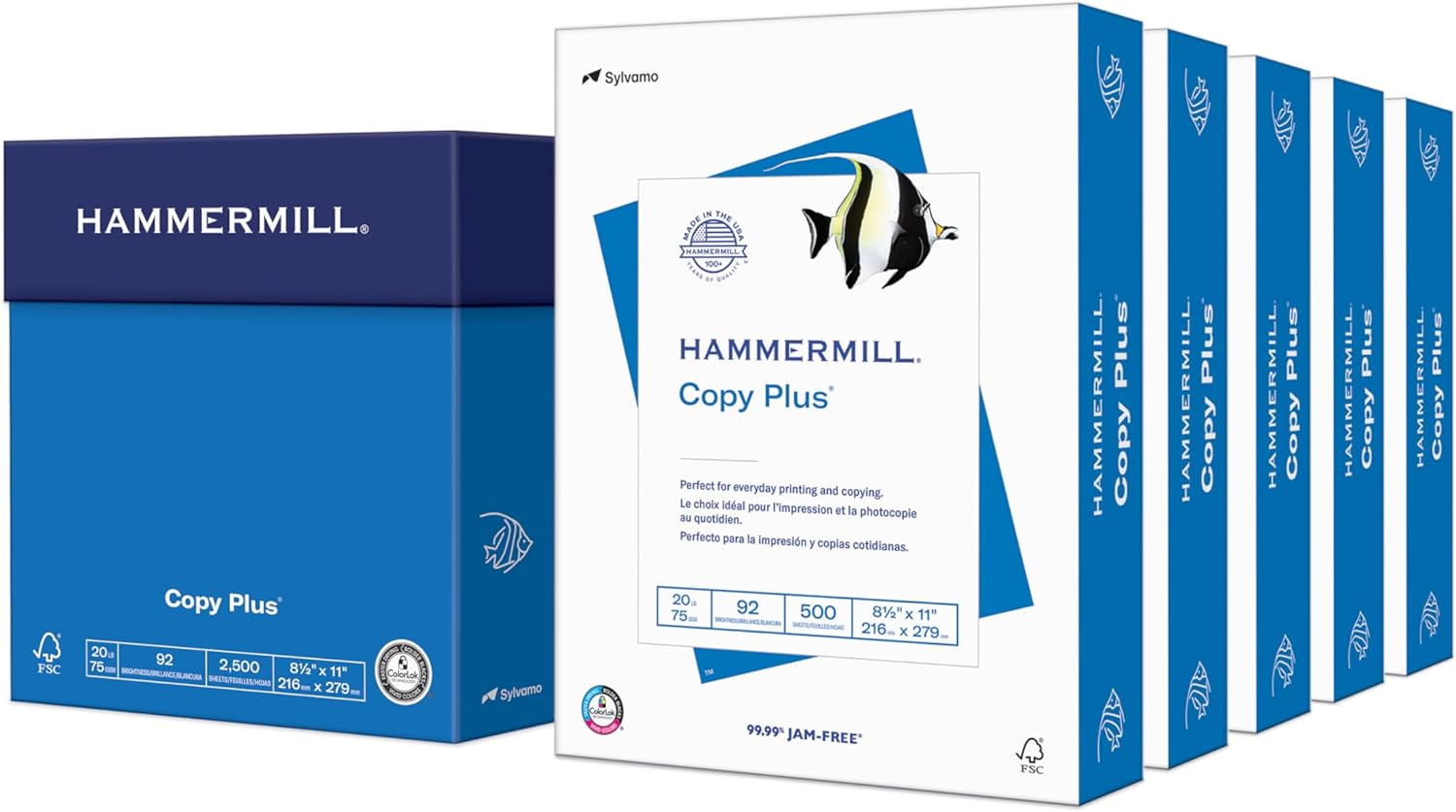 Hammermill Printer Paper 20 lb Copy Plus 8.5 x 11-5 Ream Quality