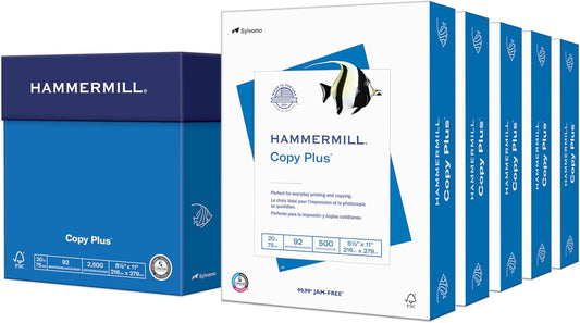 Hammermill Printer Paper 20 lb Copy Plus 8.5 x 11-5 Ream Quality