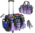 Rolling Cleaning Caddy Bag with Detachable Trolley - Organized