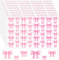 520Pcs Pink Bow Stickers Coquette Bowknot Decals - 520 Pack for Crafts