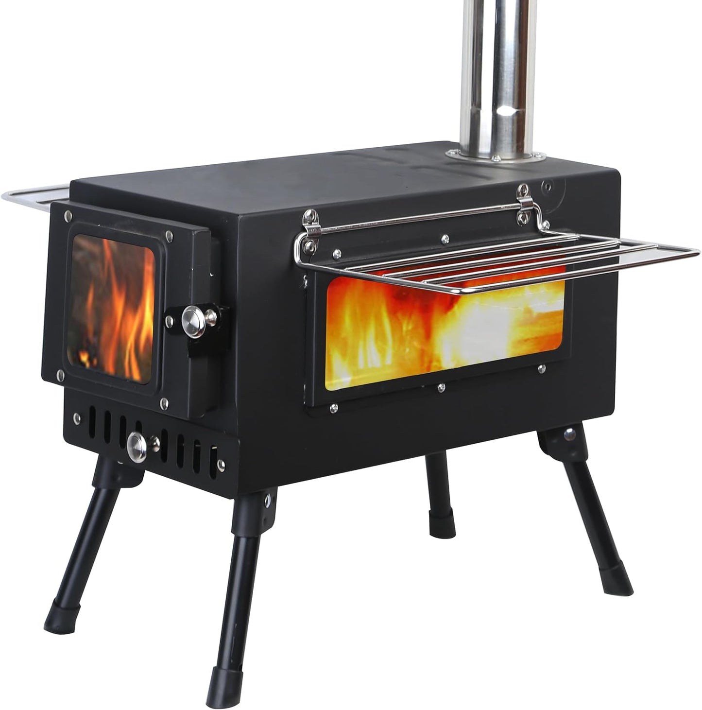Winter Wood Burning Stove XL - Heat & Cook Outdoors