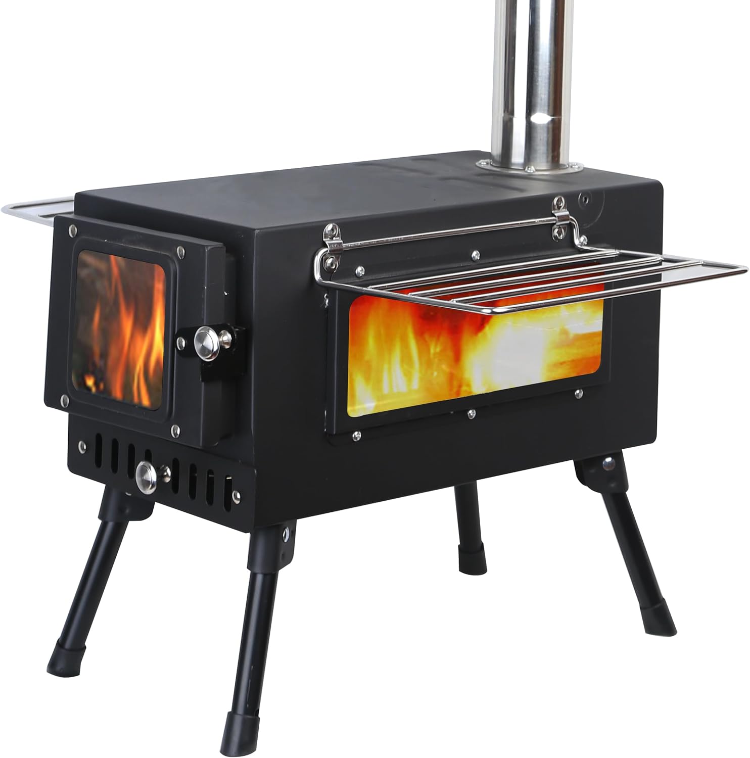 Winter Wood Burning Stove XL - Heat & Cook Outdoors
