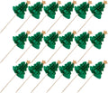 Christmas Tree Cupcake Toppers - Festive Appetizer Sticks