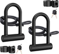 Bike U Lock Heavy Duty Bike Lock with 4ft Cable - Secure, Portable